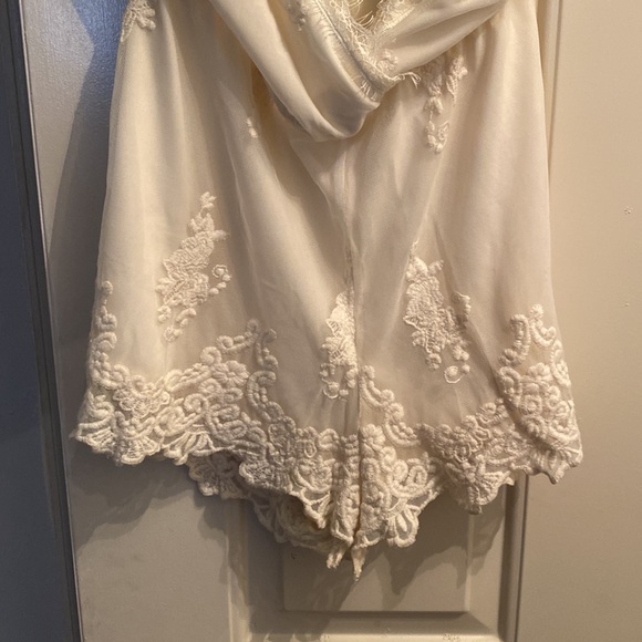 White Lace Band of Gypsies Romper - Picture 3 of 4